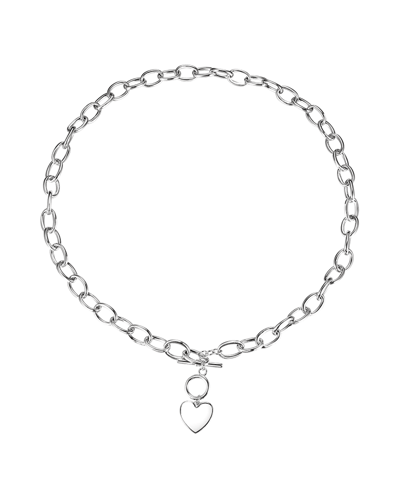 Massive necklace with heart