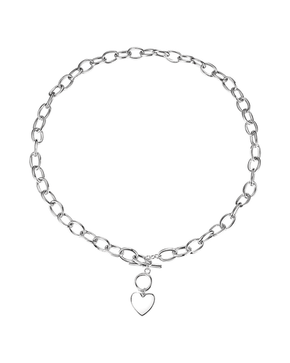 Massive necklace with heart