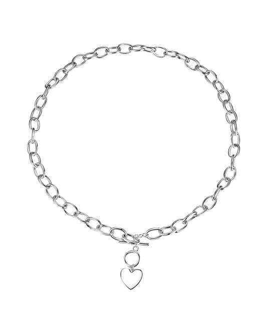Massive necklace with heart