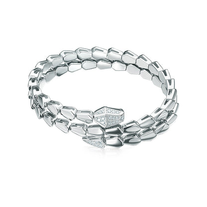 Double Serpent Snake Bracelet