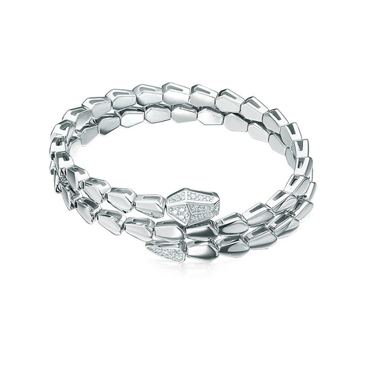 Double Serpent Snake Bracelet