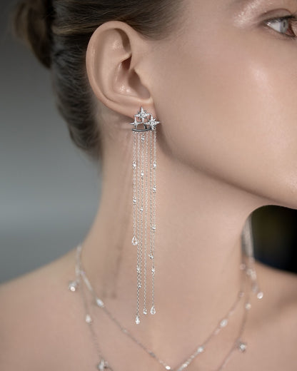 Long Jacket Earrings Polar Star