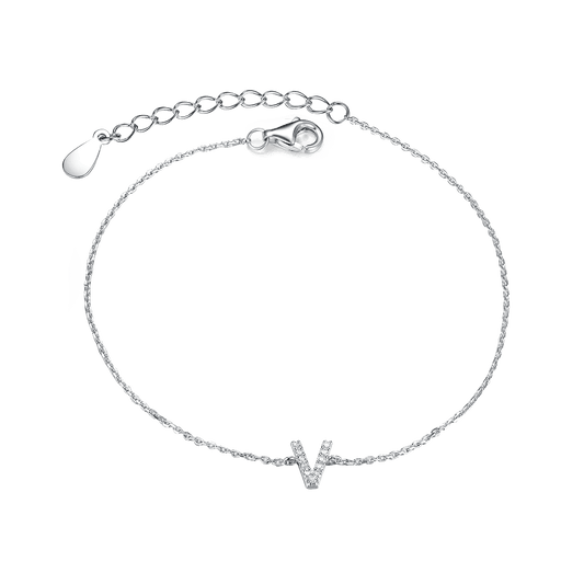 Bracelet with letter V