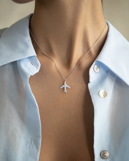 Necklace Plane with stones