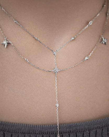 Double Tie Necklace Polar Star