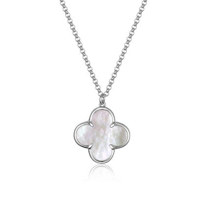 Clover Necklace with Mother of Pearl