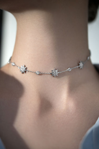 Choker Necklace "Guiding Stars"