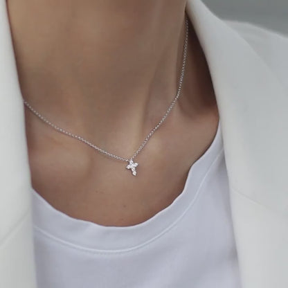 Necklace with a small cross