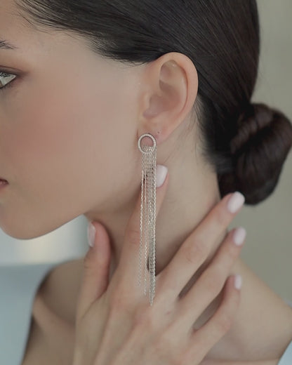 Earrings-jackets Meteor