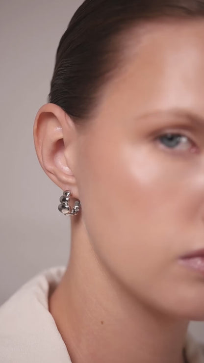 Earrings Bubble ovals