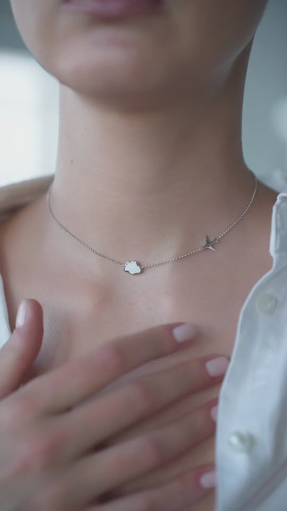 Necklace Jet to the clouds