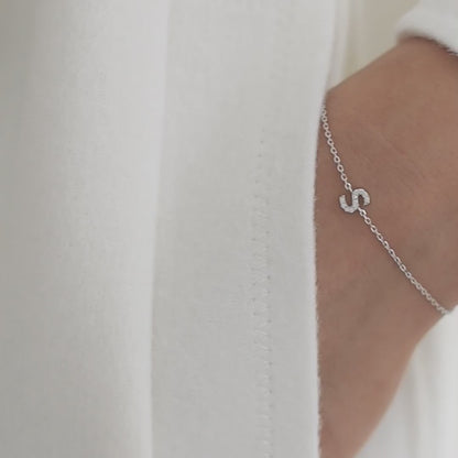 Bracelet with letter S