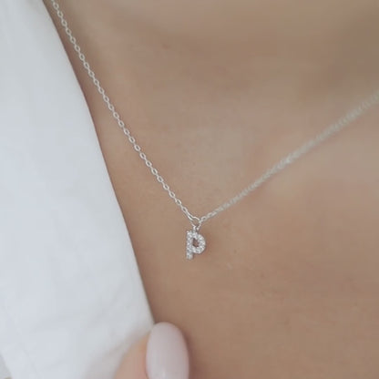 Necklace with letter V