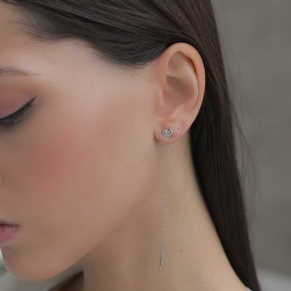 Broach-earrings Heart