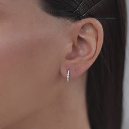 Haggis earring 11 mm with stones