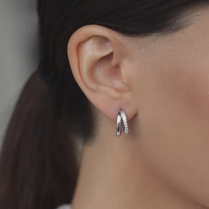 Earrings Duo with stones