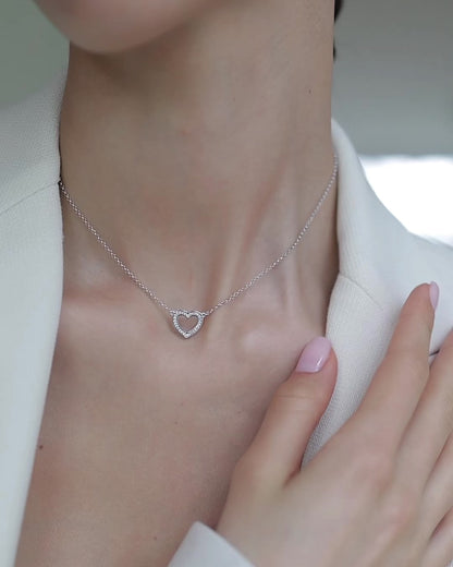 Necklace Heart form 40 cm