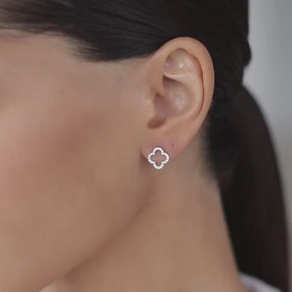 Stud Earrings Clover