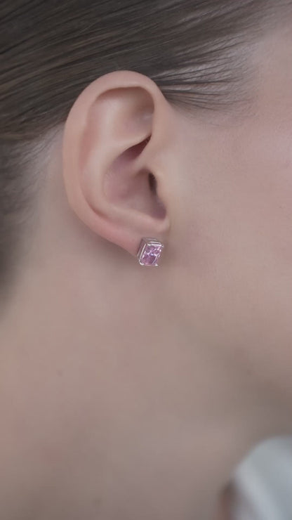 Earstuds Princess Pink CZ