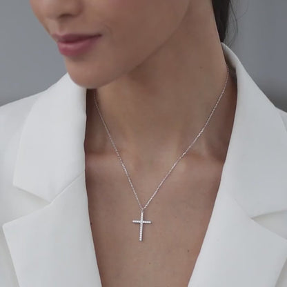 Necklace with a big cross