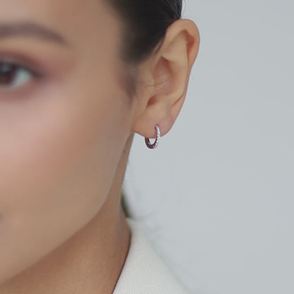 Haggis earring 9 mm with stones