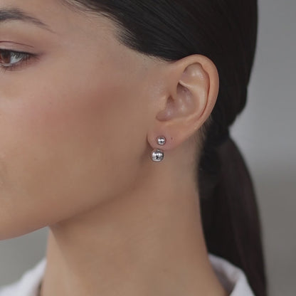 Earrings-jackets Spheres
