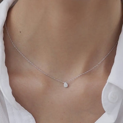 Necklace with a microdrop 35 cm