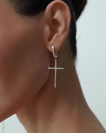 Large Crosses earrings without stones