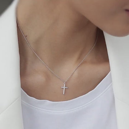 Necklace with middle cross
