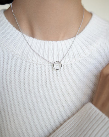 Necklace Circle without stones 35 cm