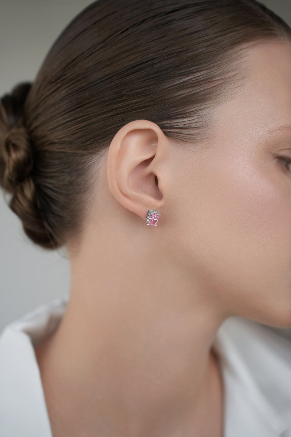 Earstuds Princess Pink CZ