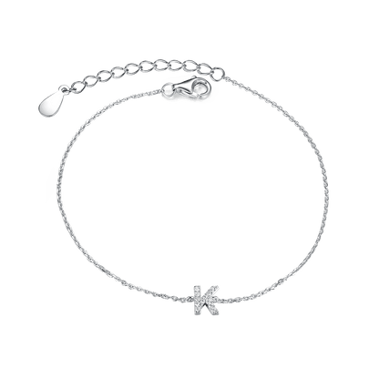 Bracelet with letter K