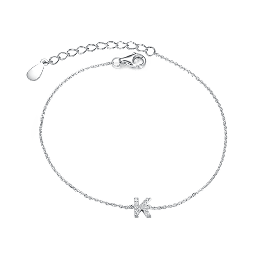 Bracelet with letter K