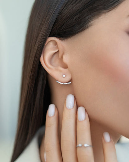 Earrings-jackets Transparency