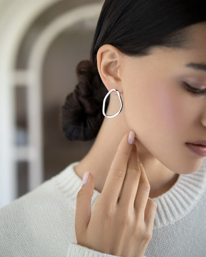 Abstract earrings Puddles