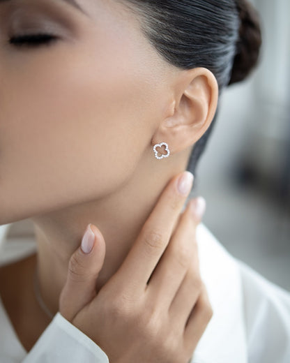 Stud Earrings Clover