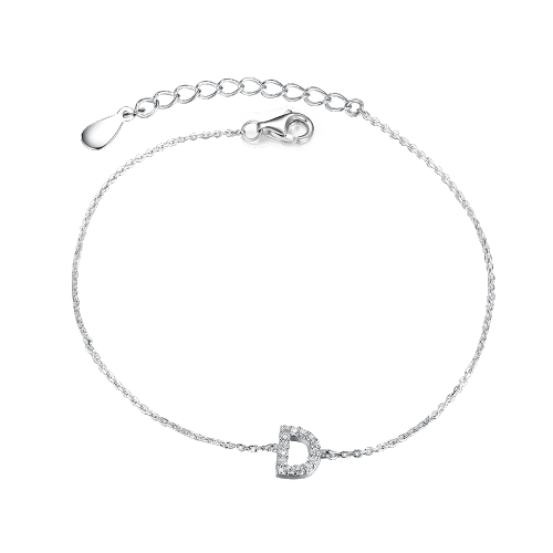 Bracelet with letter D